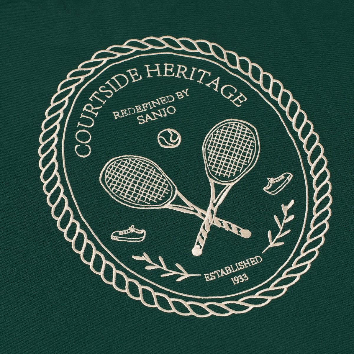 Sanjo Courtside T-shirt // Green