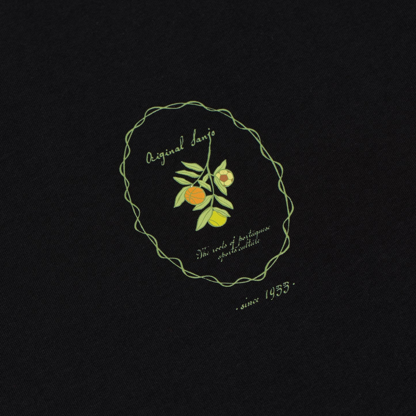 Camiseta deportiva Sanjo Olive // ​​Negra