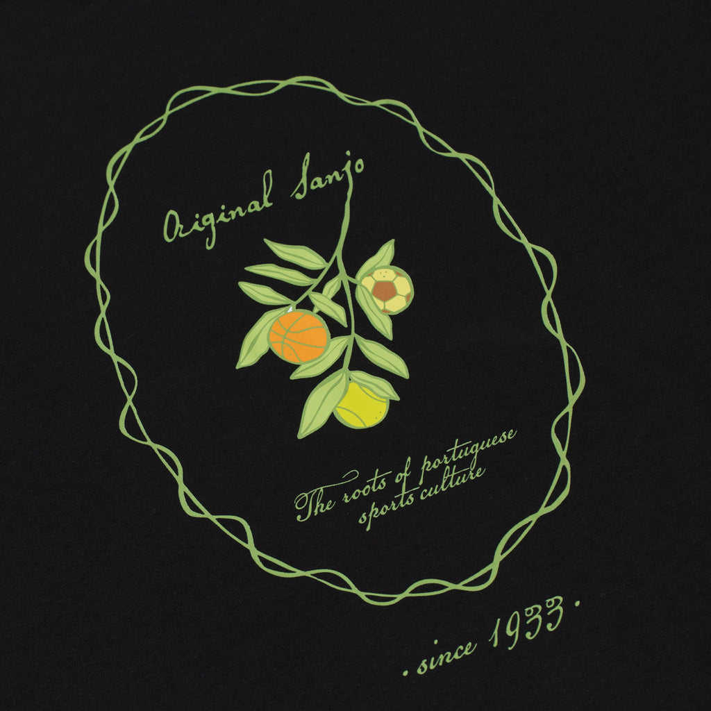 Sanjo The Sporty Olive T-shirt // Black