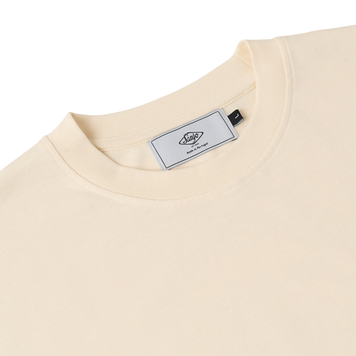 Sanjo The Sporty Olive T-shirt // Ecru