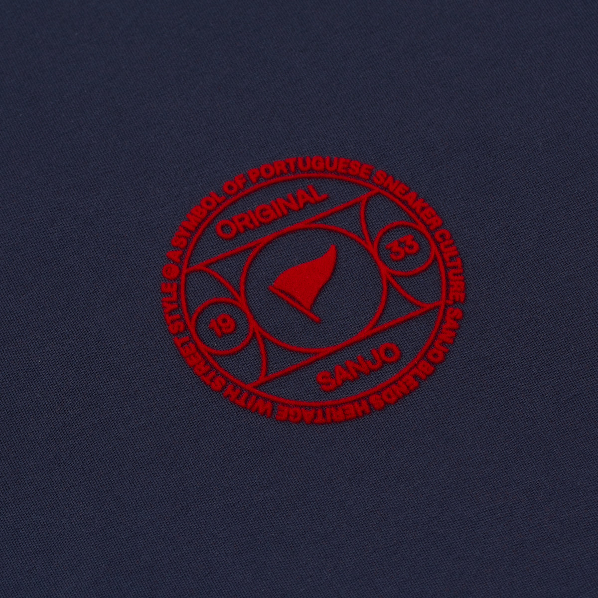 Sanjo Symbol Culture T-shirt // Navy