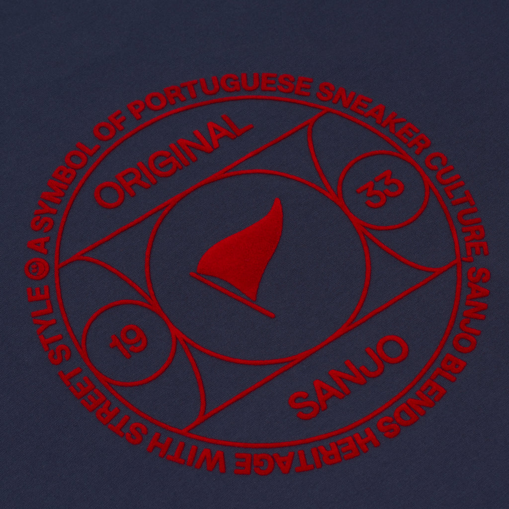 Camiseta con el símbolo cultural de Sanjo // Azul marino