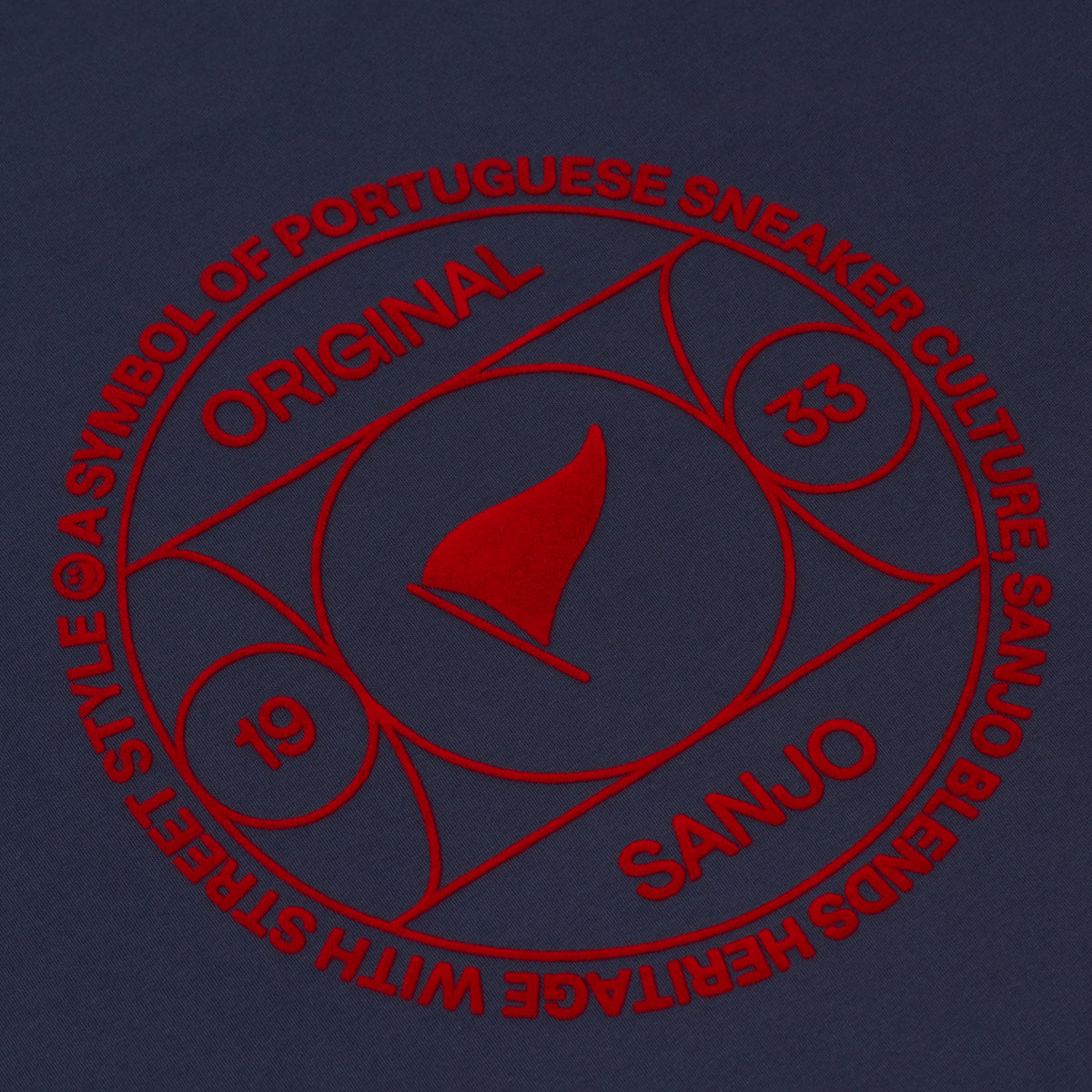 Sanjo Symbol Culture T-shirt // Navy