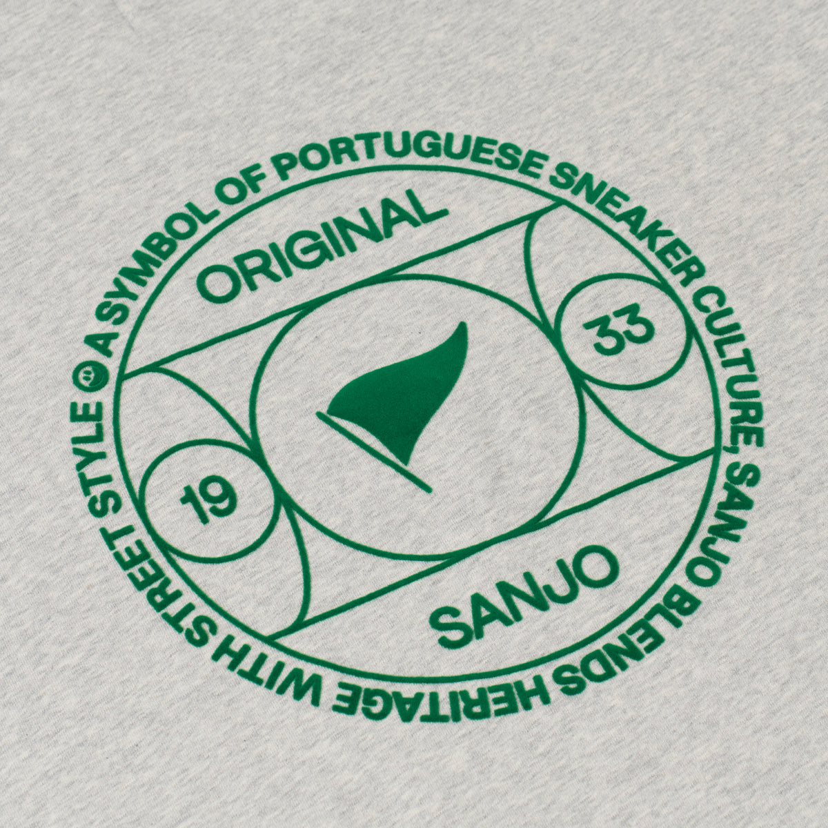 Sanjo Symbol Culture T-shirt // Grey