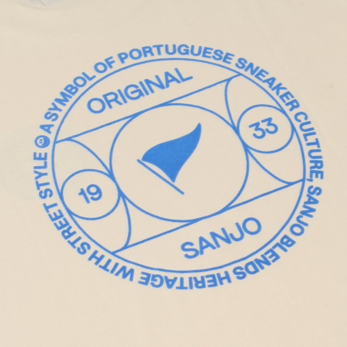 Sanjo Symbol Culture T-shirt // Ecru