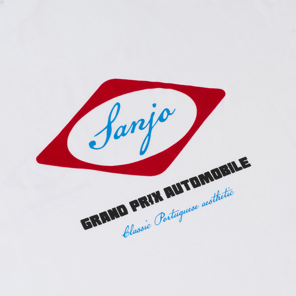 Camiseta Sanjo Grand Prix // Blanca