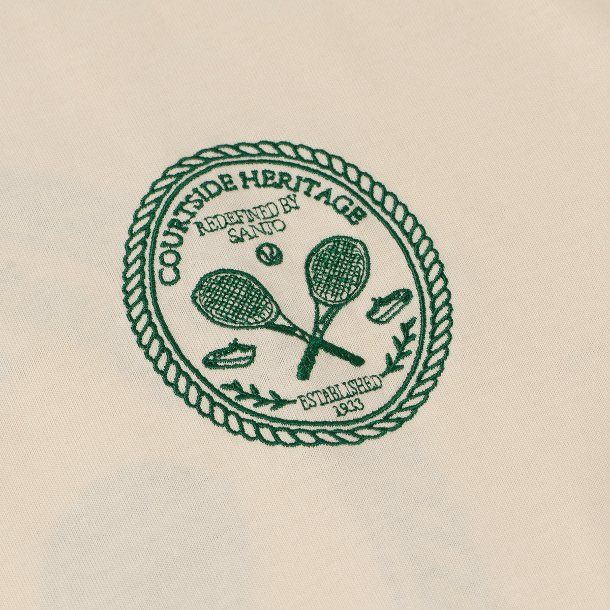 Sanjo Courtside T-shirt // Ecru