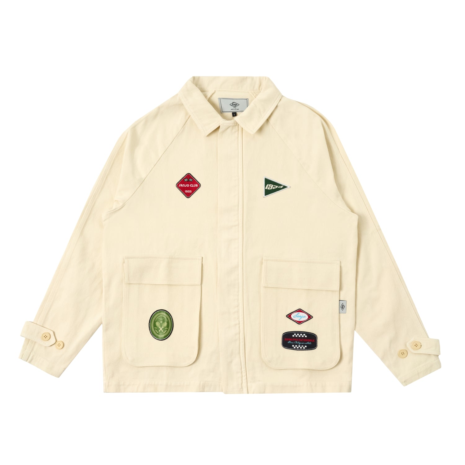 Sanjo Sport Patch Jacket // Ecru