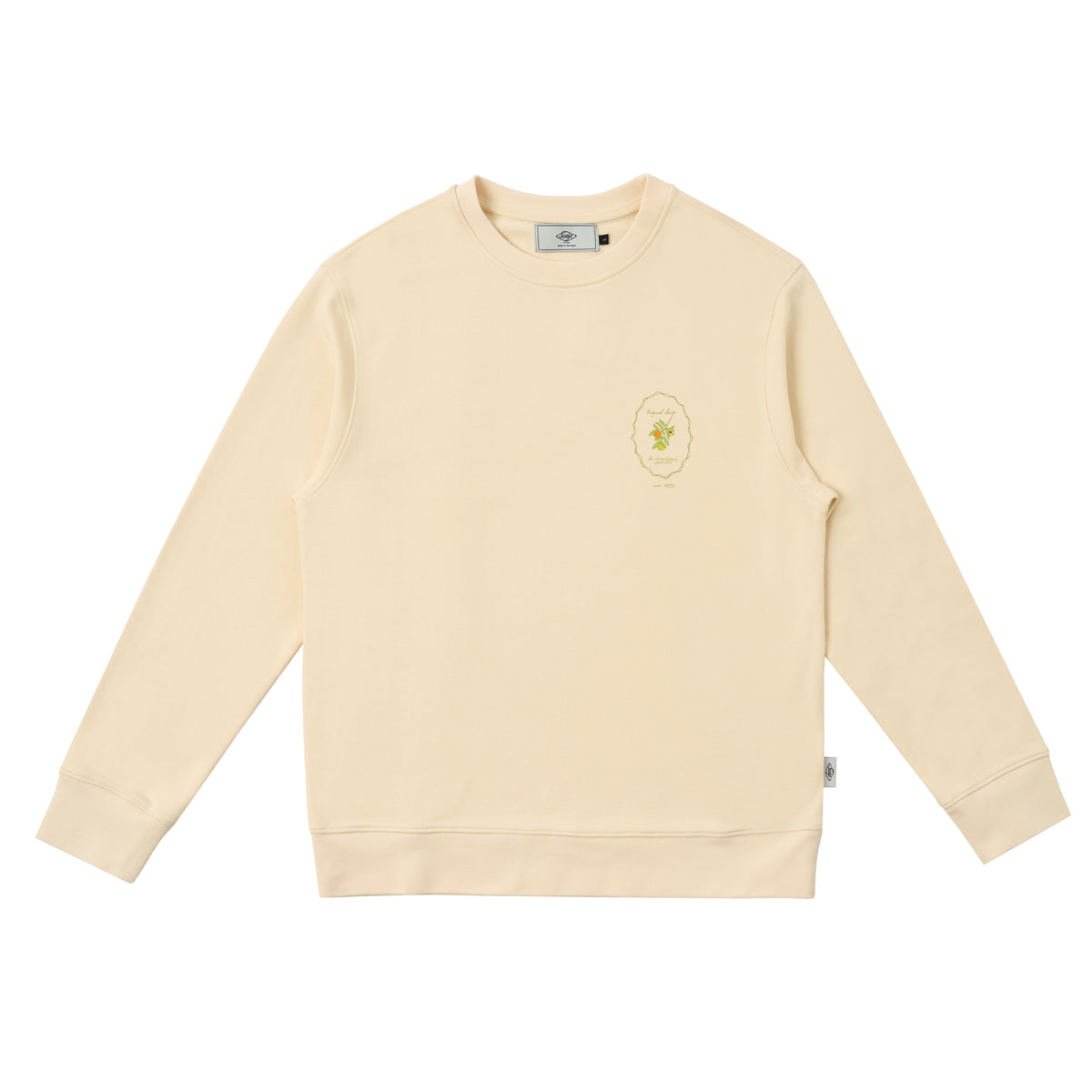 Sanjo The Sporty Olive Sweat // Ecru
