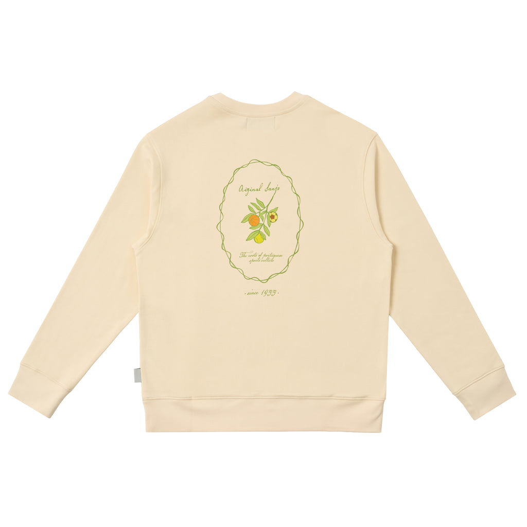 Sanjo The Sporty Olive Sweat // Ecru