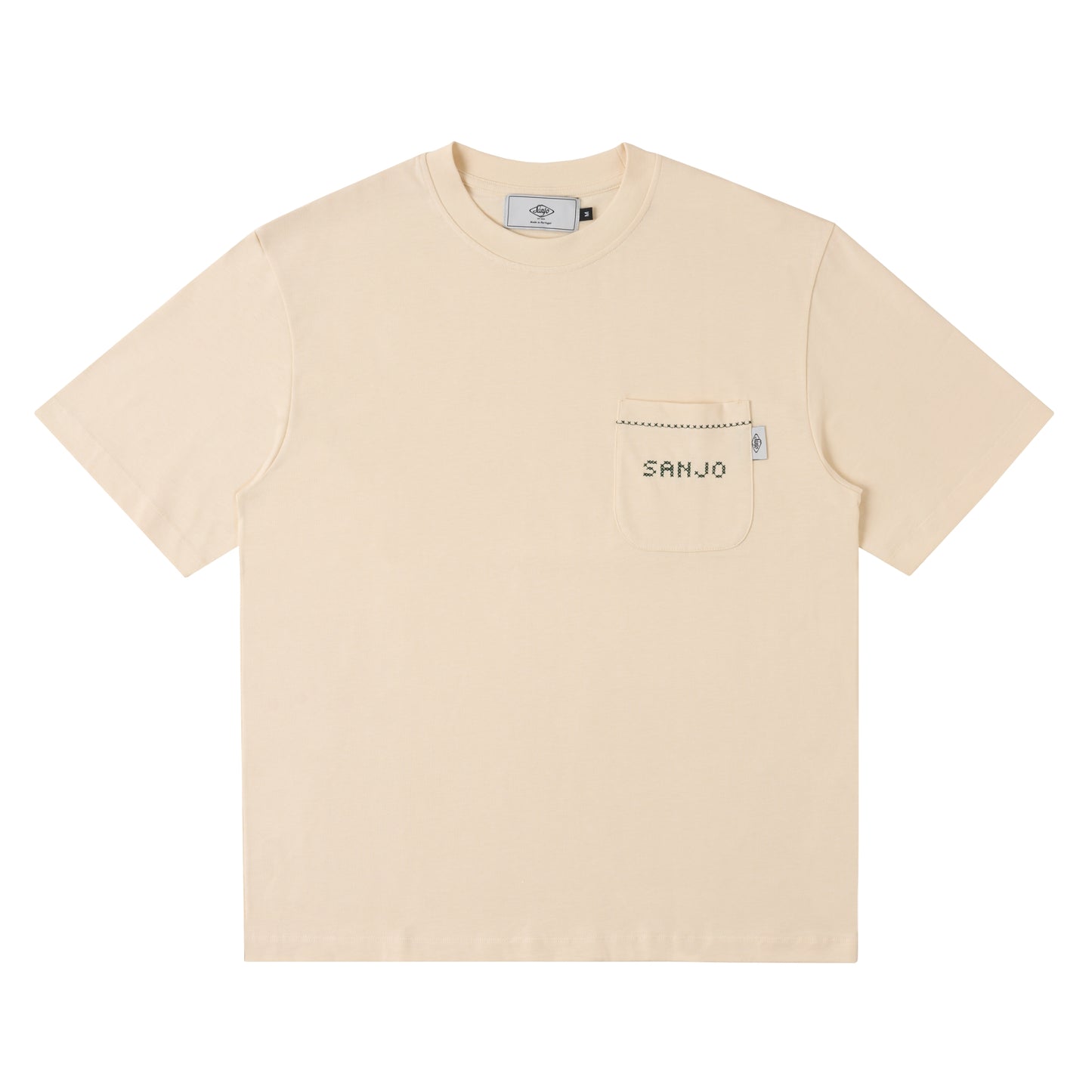 Sanjo Old Money Pocket T-shirt // Ecru