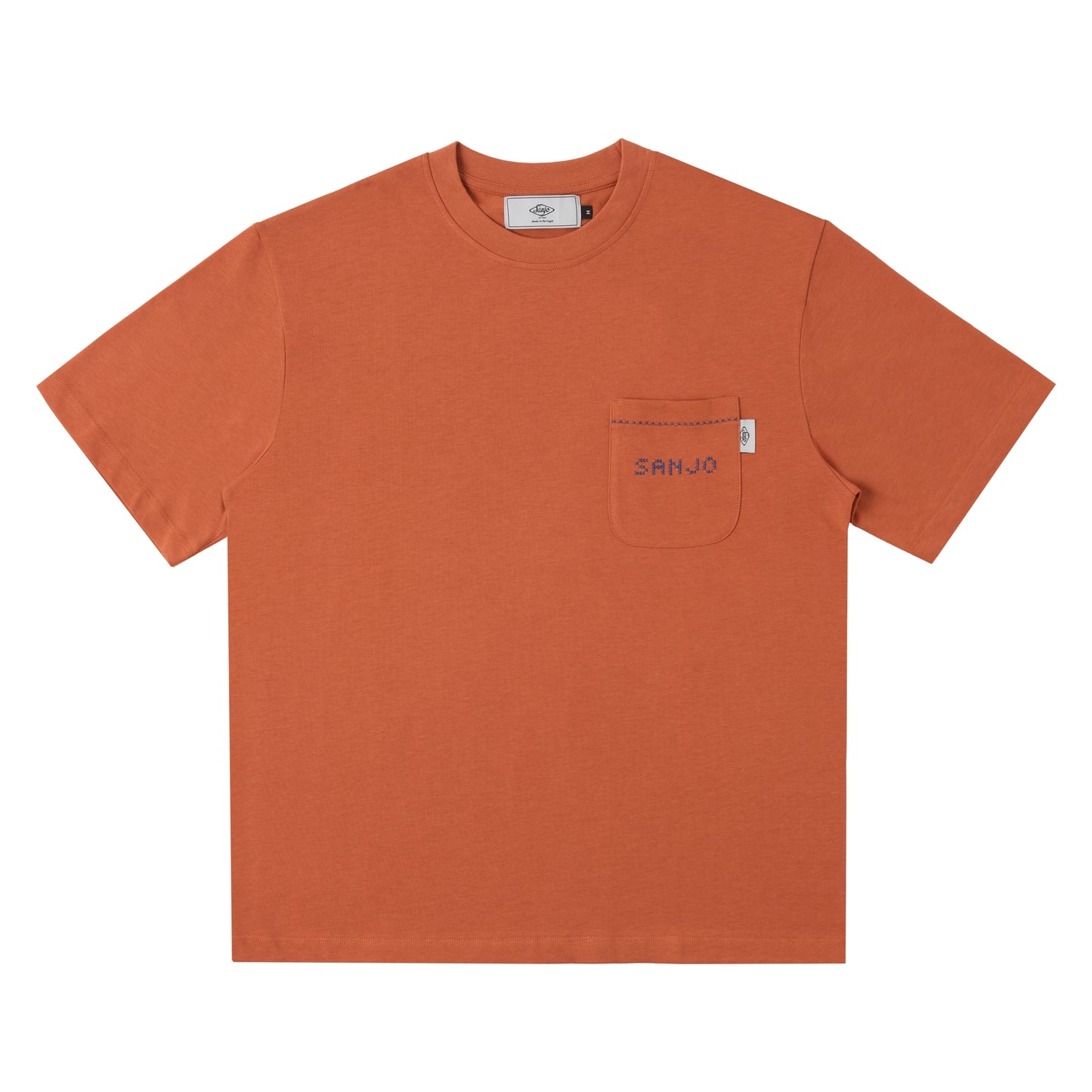 Sanjo Old Money Pocket // Brick T-Shirt
