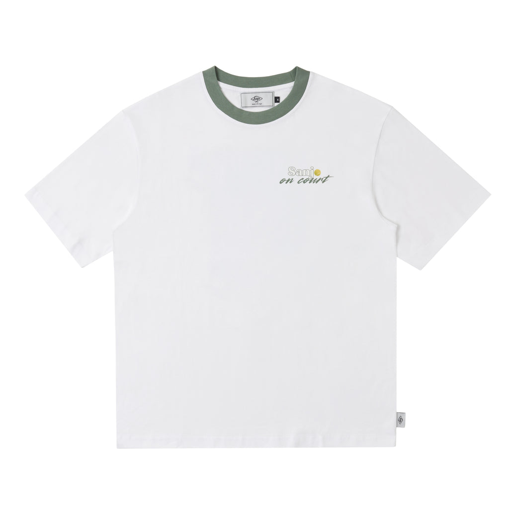Sanjo On Court T-shirt // Weiß