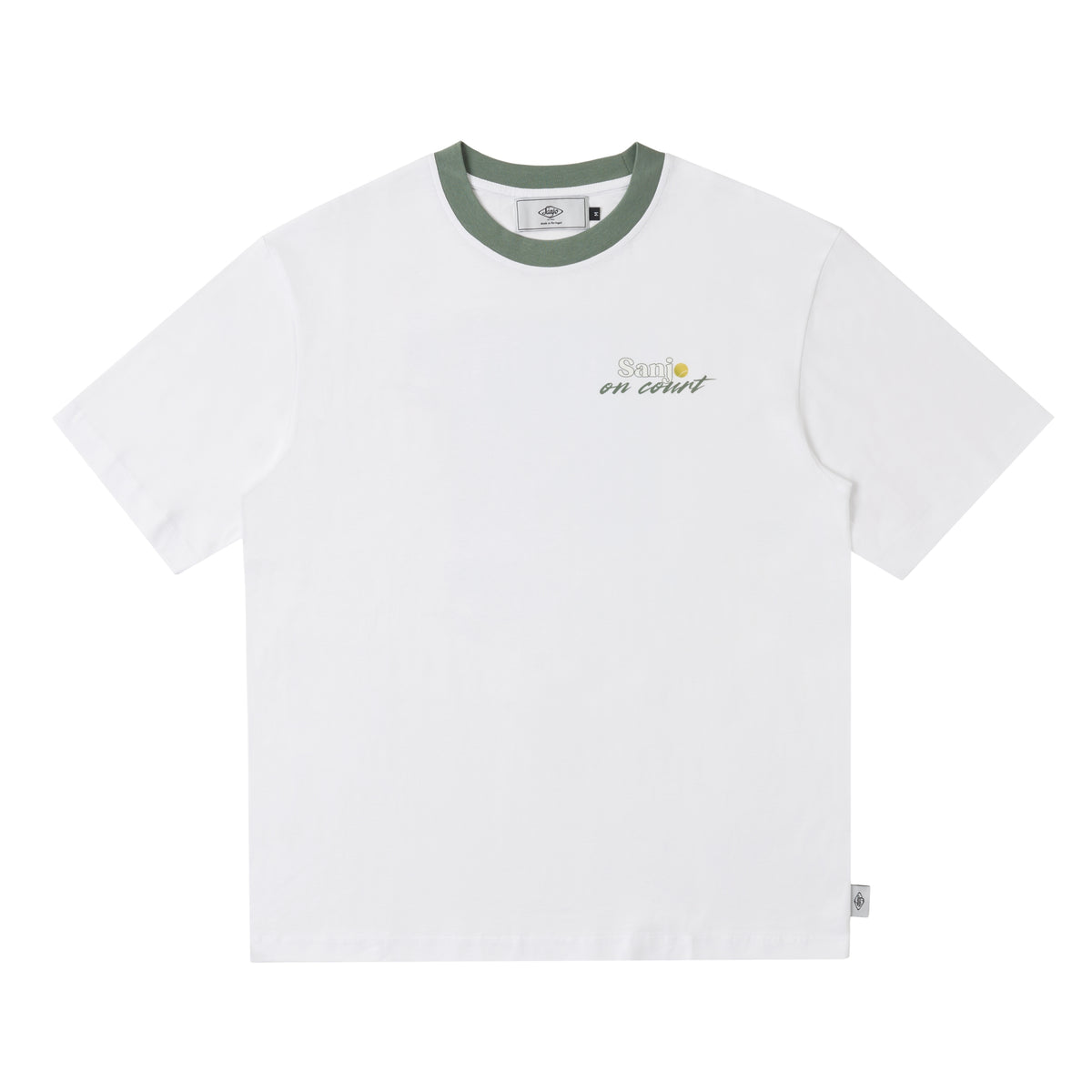 Sanjo On Court T-shirt // White