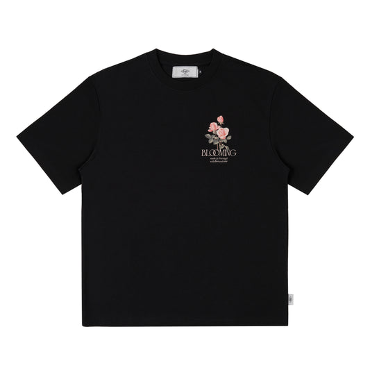 Sanjo Blooming T-shirt // Black