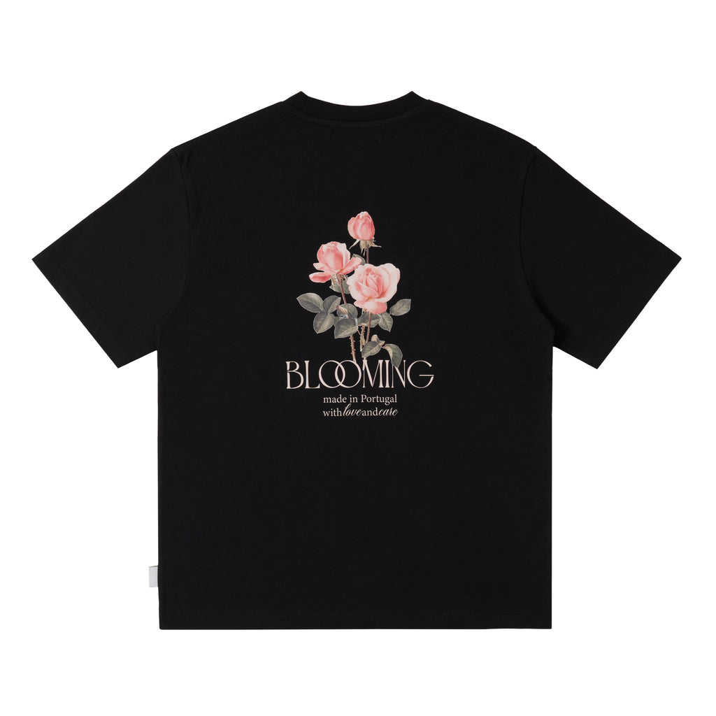 Sanjo Blooming T-shirt // Black