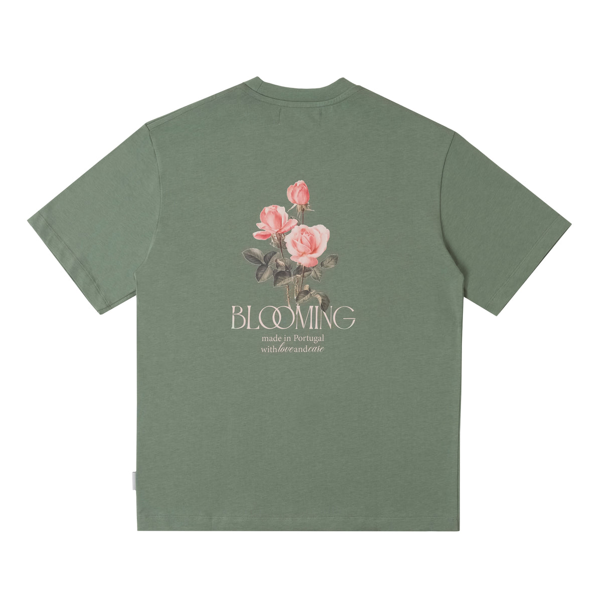 Sanjo Blooming // Camiseta color caqui