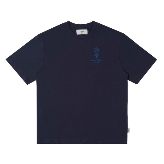 Sanjo Quiet Place T-shirt // Navy