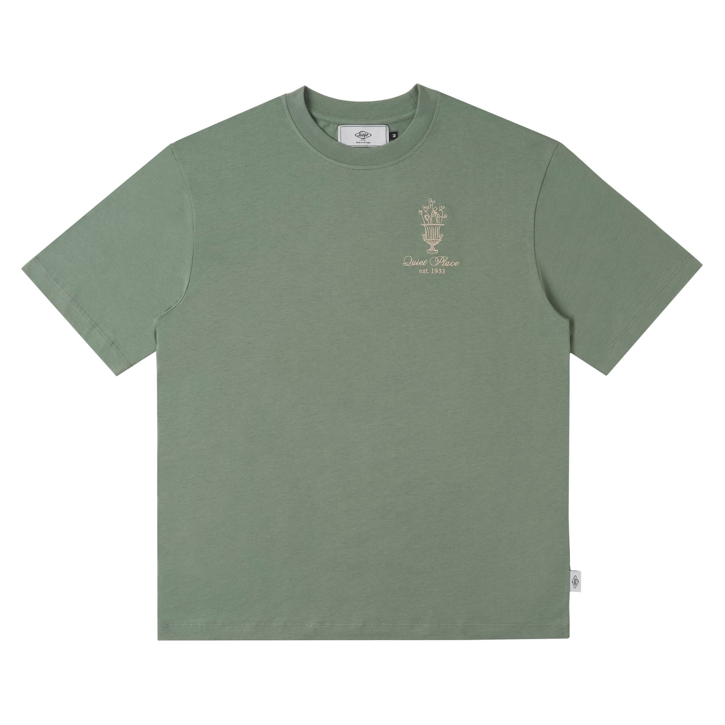 Sanjo Quiet Place T-Shirt // Khaki