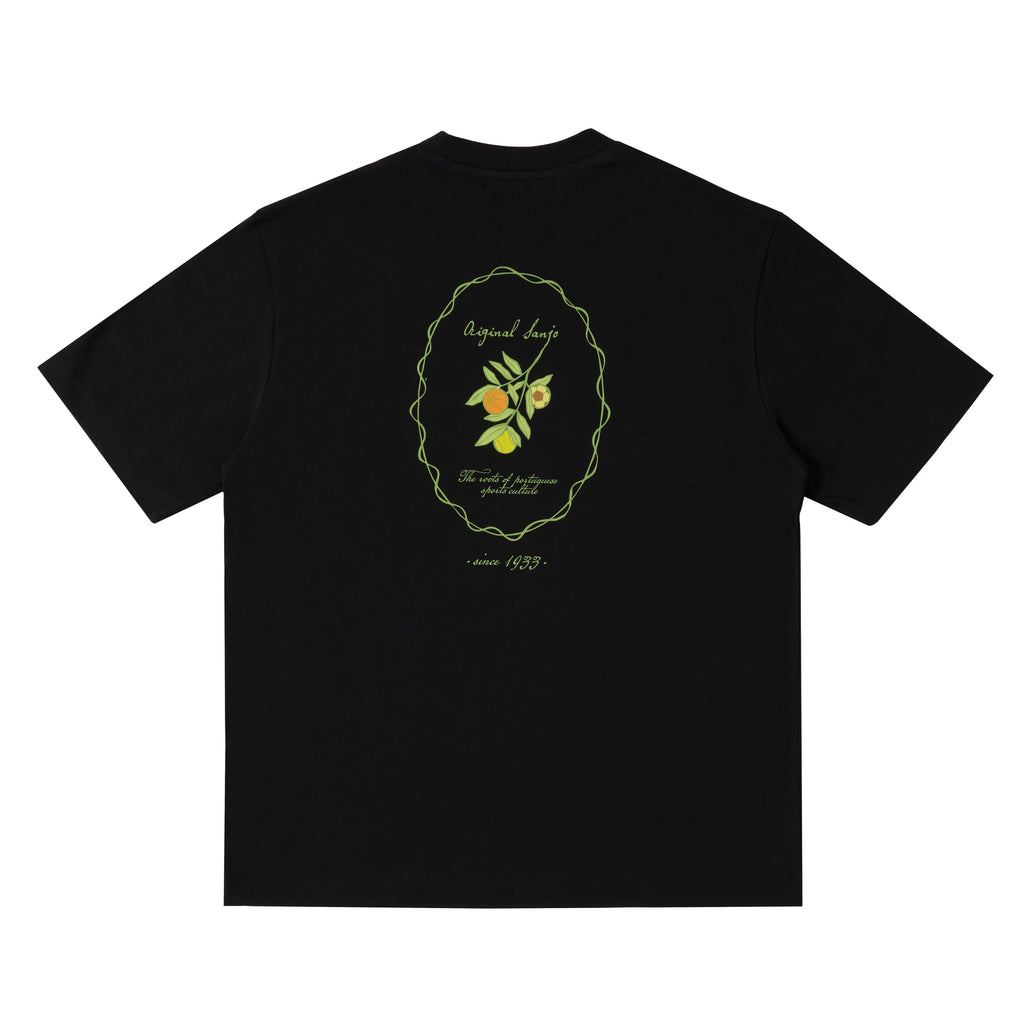 Sanjo The Sporty Olive T-shirt // Black