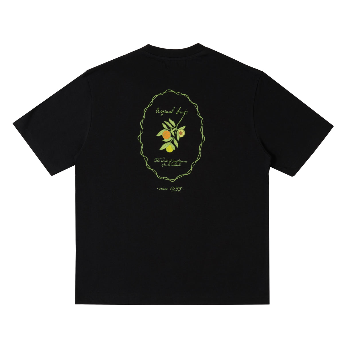Sanjo The Sporty Olive T-shirt // Black