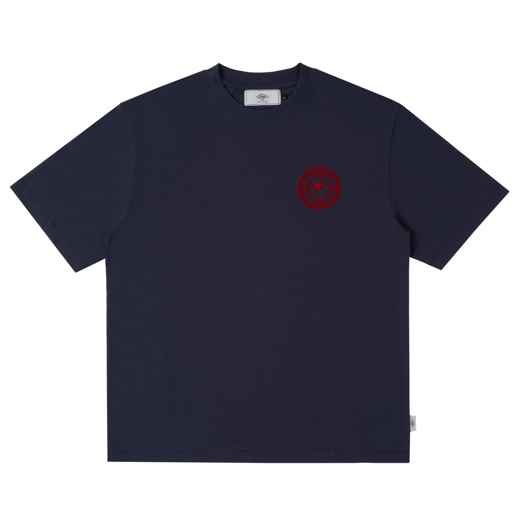 Camiseta con el símbolo cultural de Sanjo // Azul marino