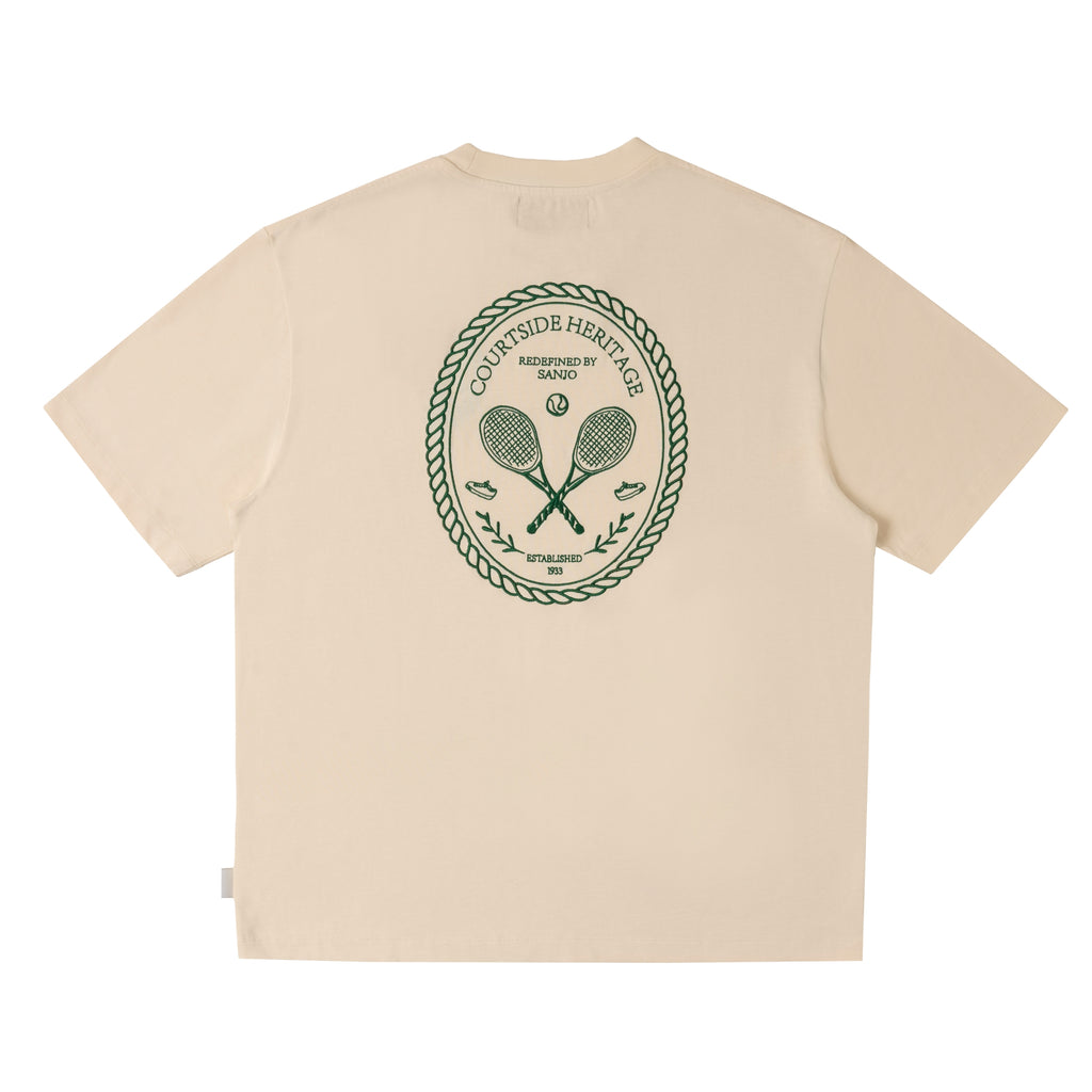 Sanjo Courtside // Camiseta color crudo