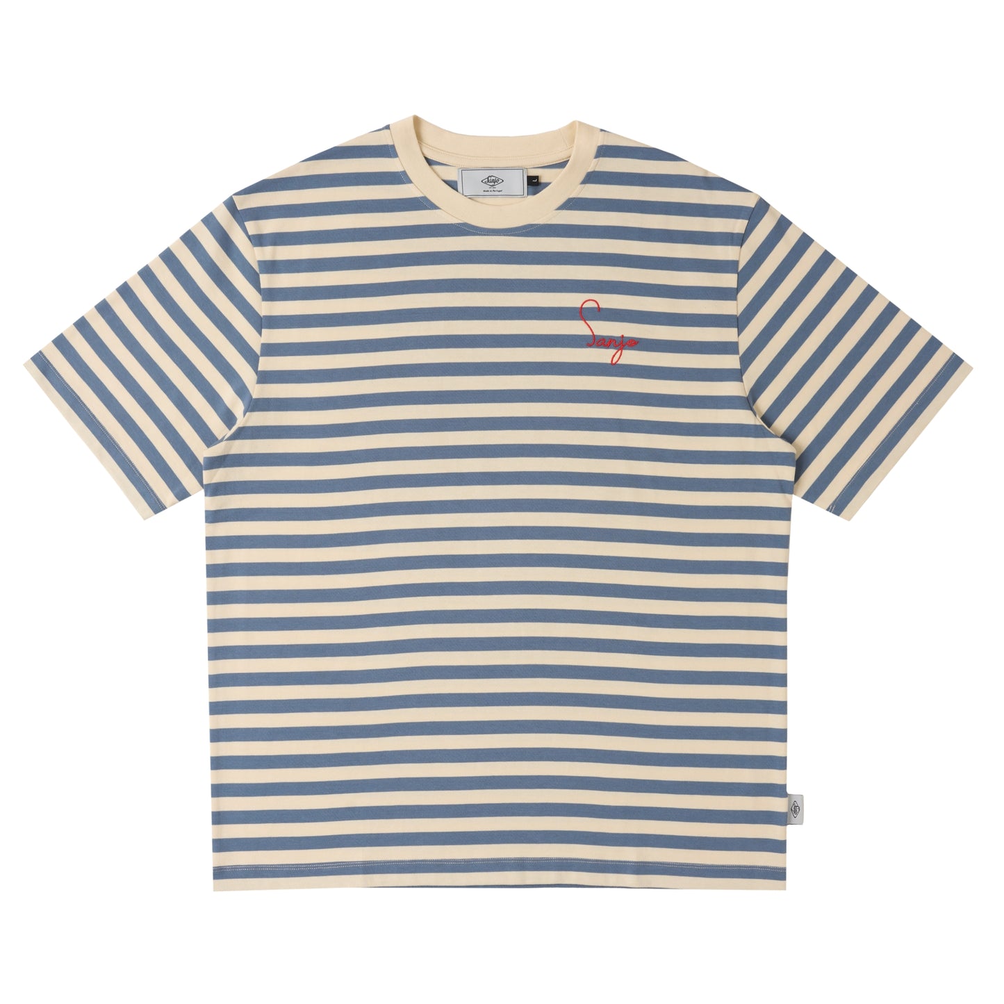 Sanjo Stripes 80 // Camiseta vaquera color crudo