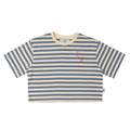 Sanjo Stripes 80 Crop Top  // Denim Ecru