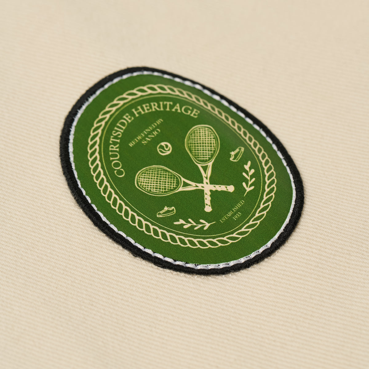 Sanjo Sport Patch Jacket // Ecru