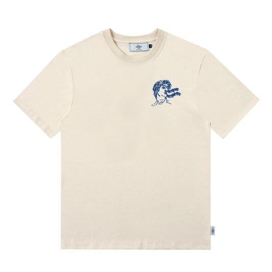 Sanjo Antique Aesthetique T-shirt // Ecru