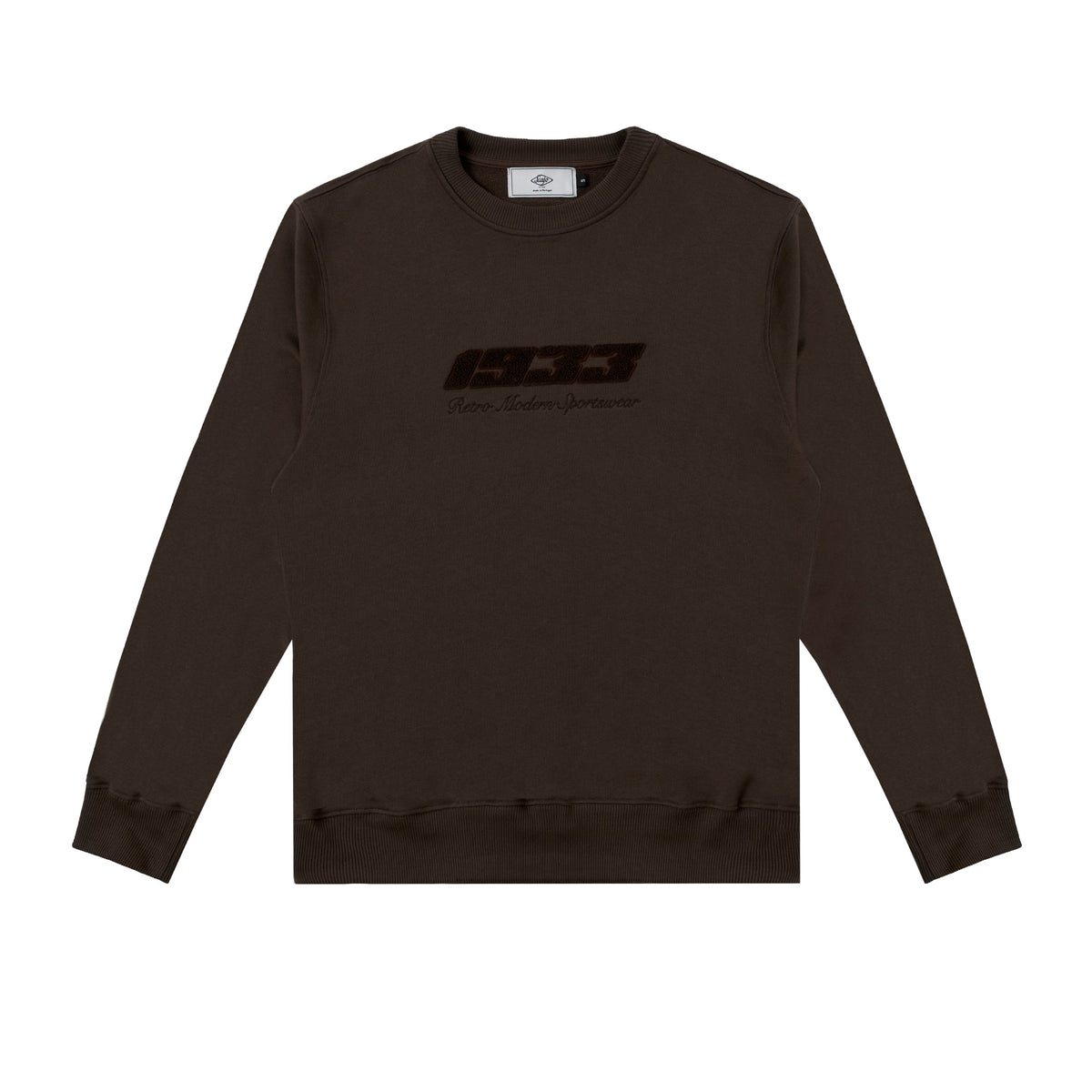 Sanjo Retro Sportswear Mono Sweater // Braun