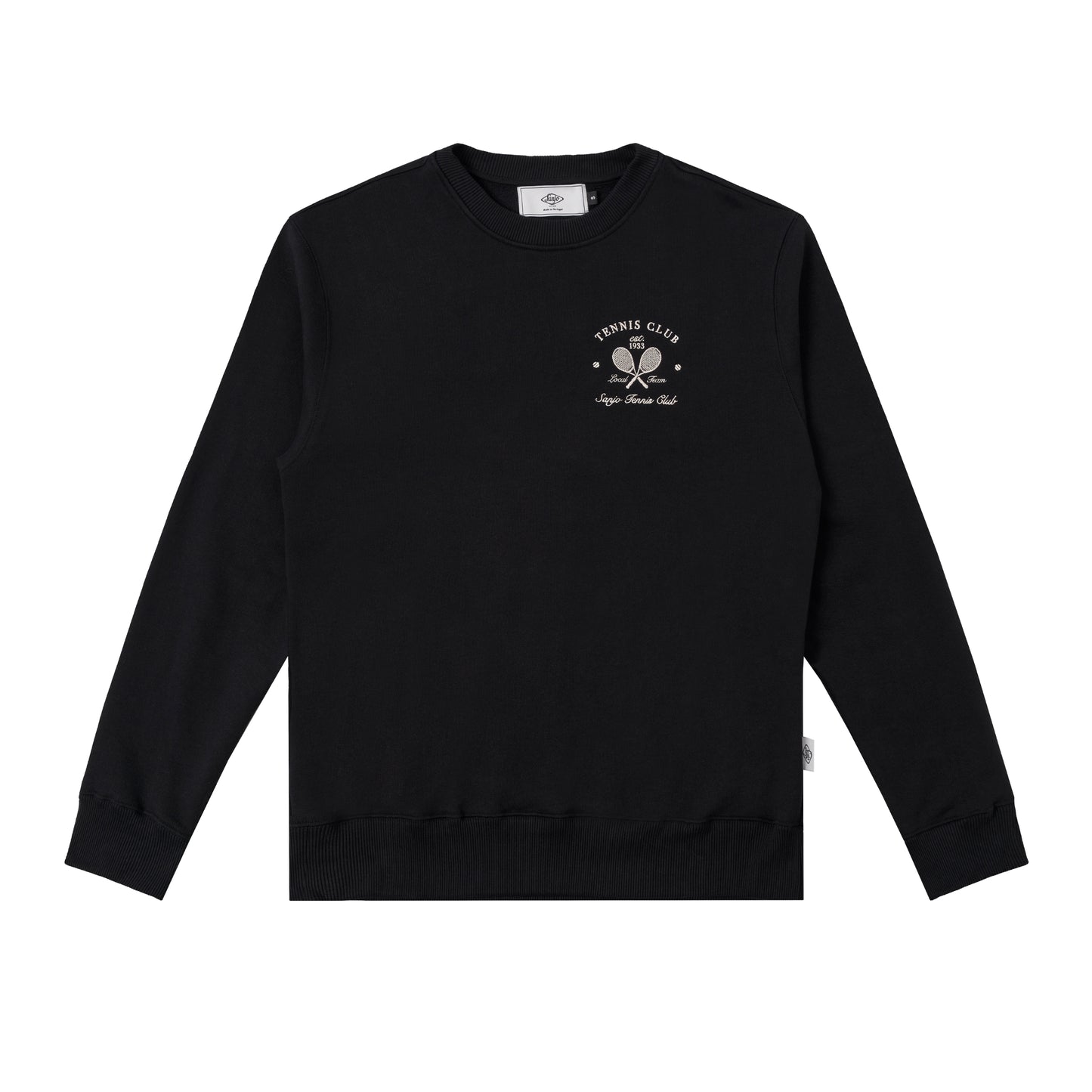 Sanjo Embroidery Tennis Club Sweater // Black