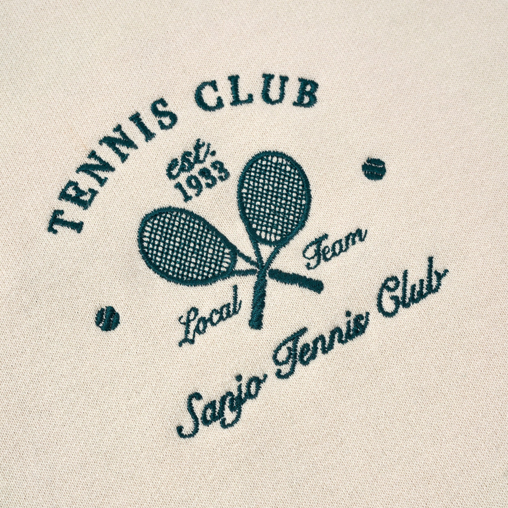 Sanjo Embroidery Tennis Club Sweater // Cru