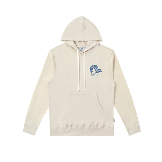 Sanjo Antique Aesthetic Hoodie // Ecru