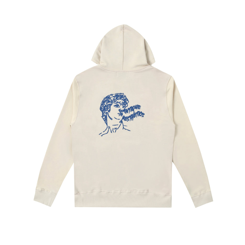Sudadera con capucha estética antigua Sanjo // Crudo
