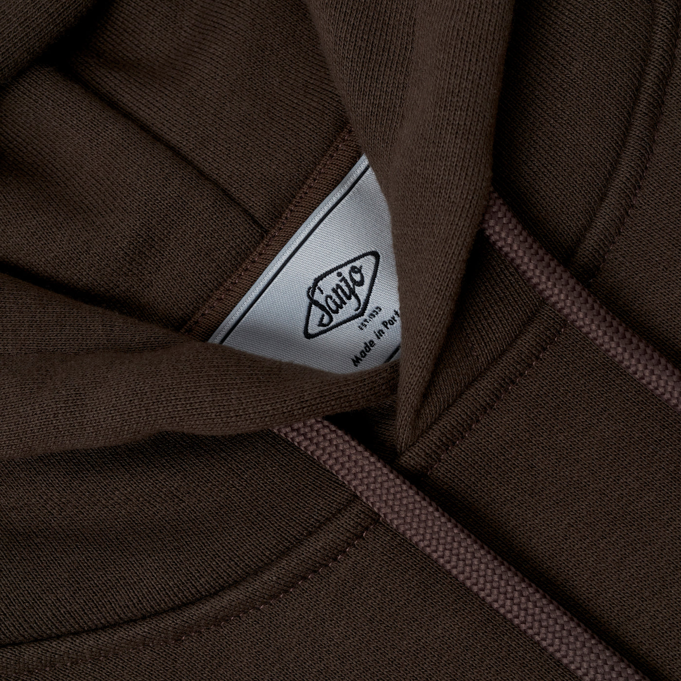 Sanjo Old Frame Hoodie // Brown