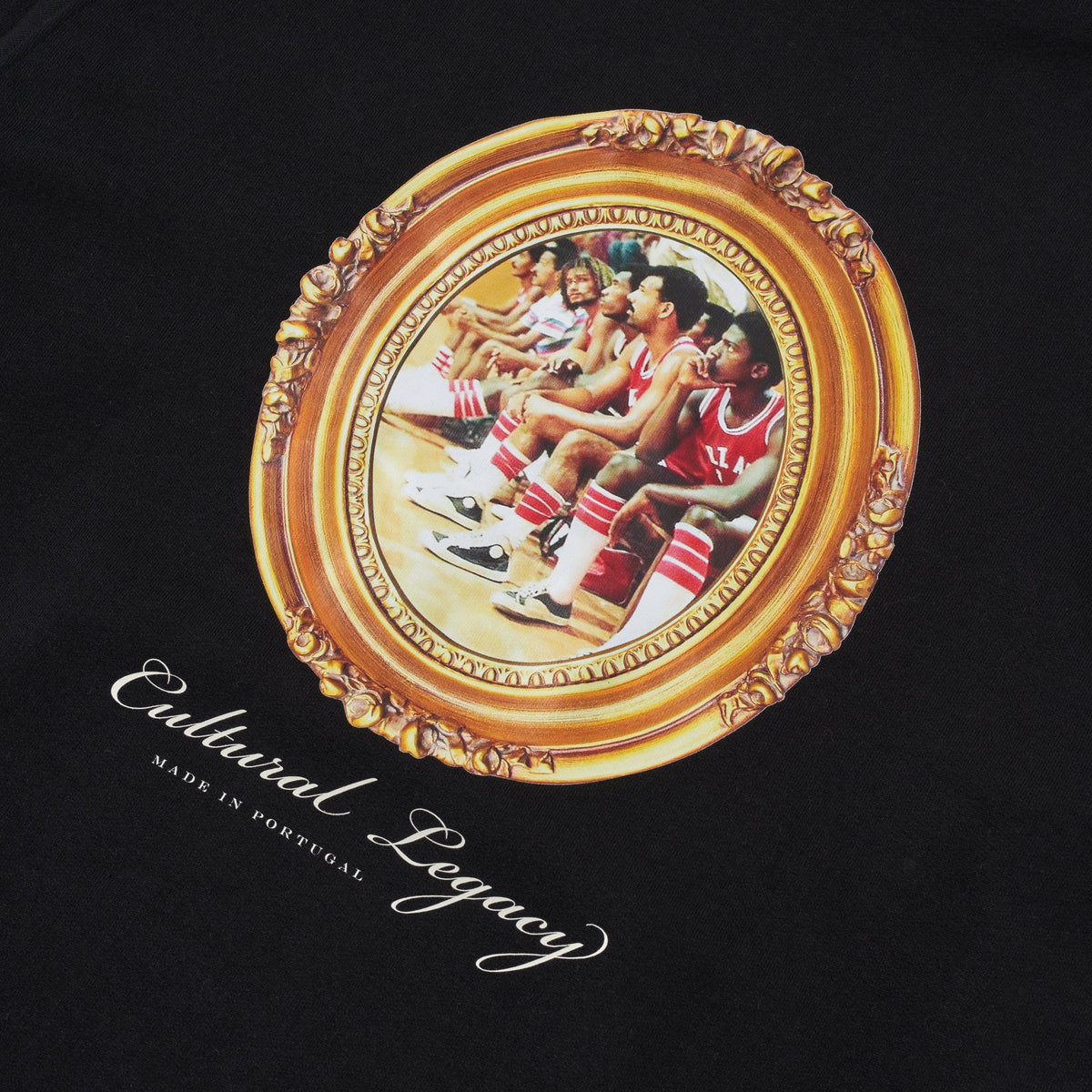 Sudadera con capucha Sanjo Old Frame // Negro