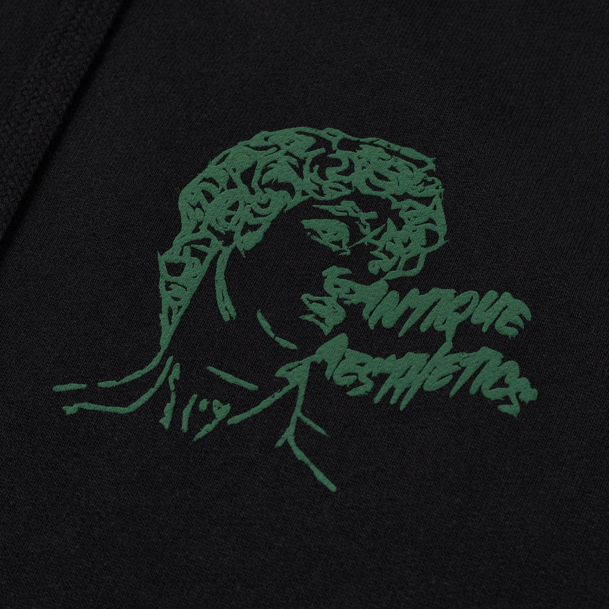 Sanjo Antique Aesthetique Hoodie // Schwarz