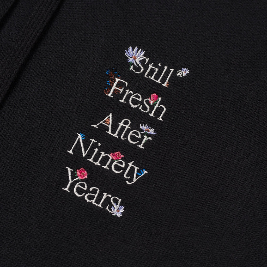 Sanjo Wild Flowers Hoodie // Schwarz