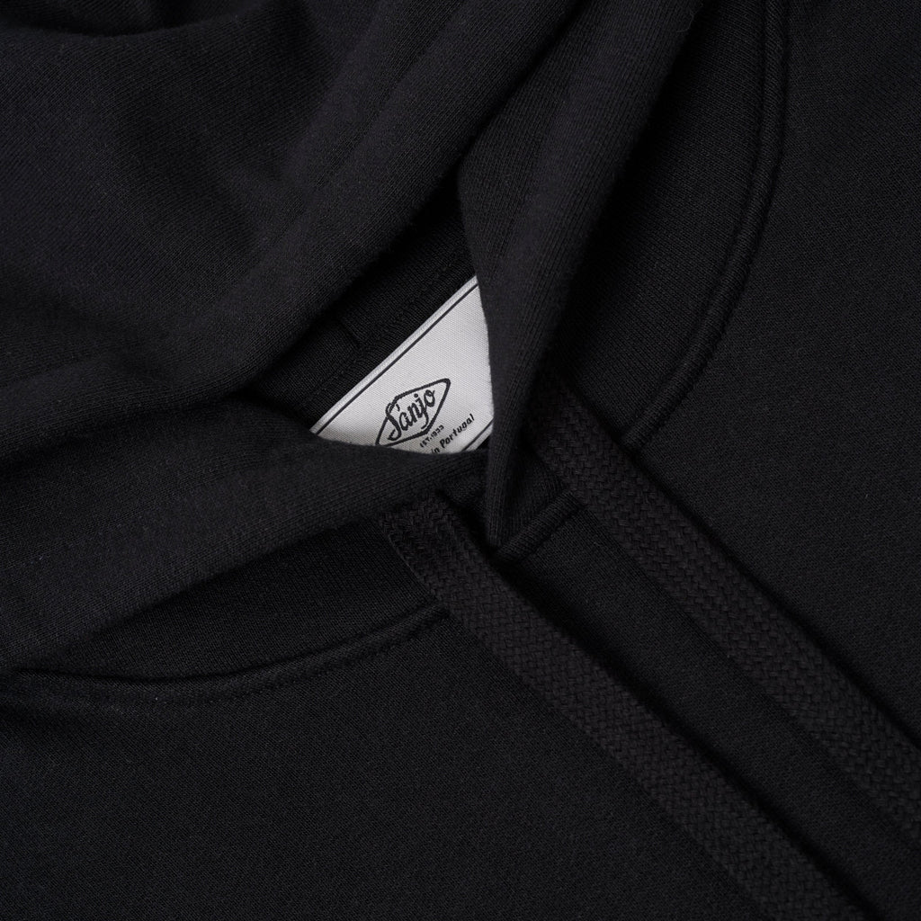 Sanjo Wild Flowers Hoodie // Schwarz