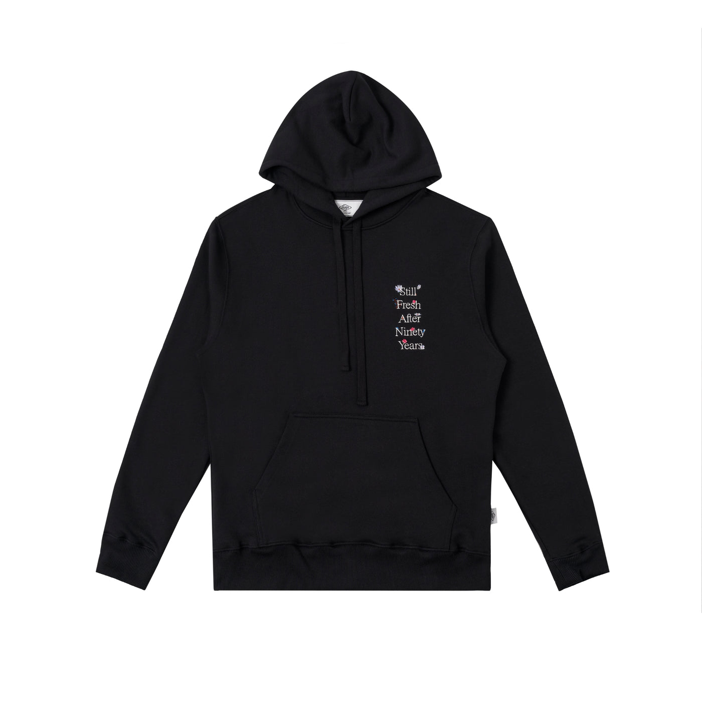 Sanjo Wild Flowers Hoodie // Black