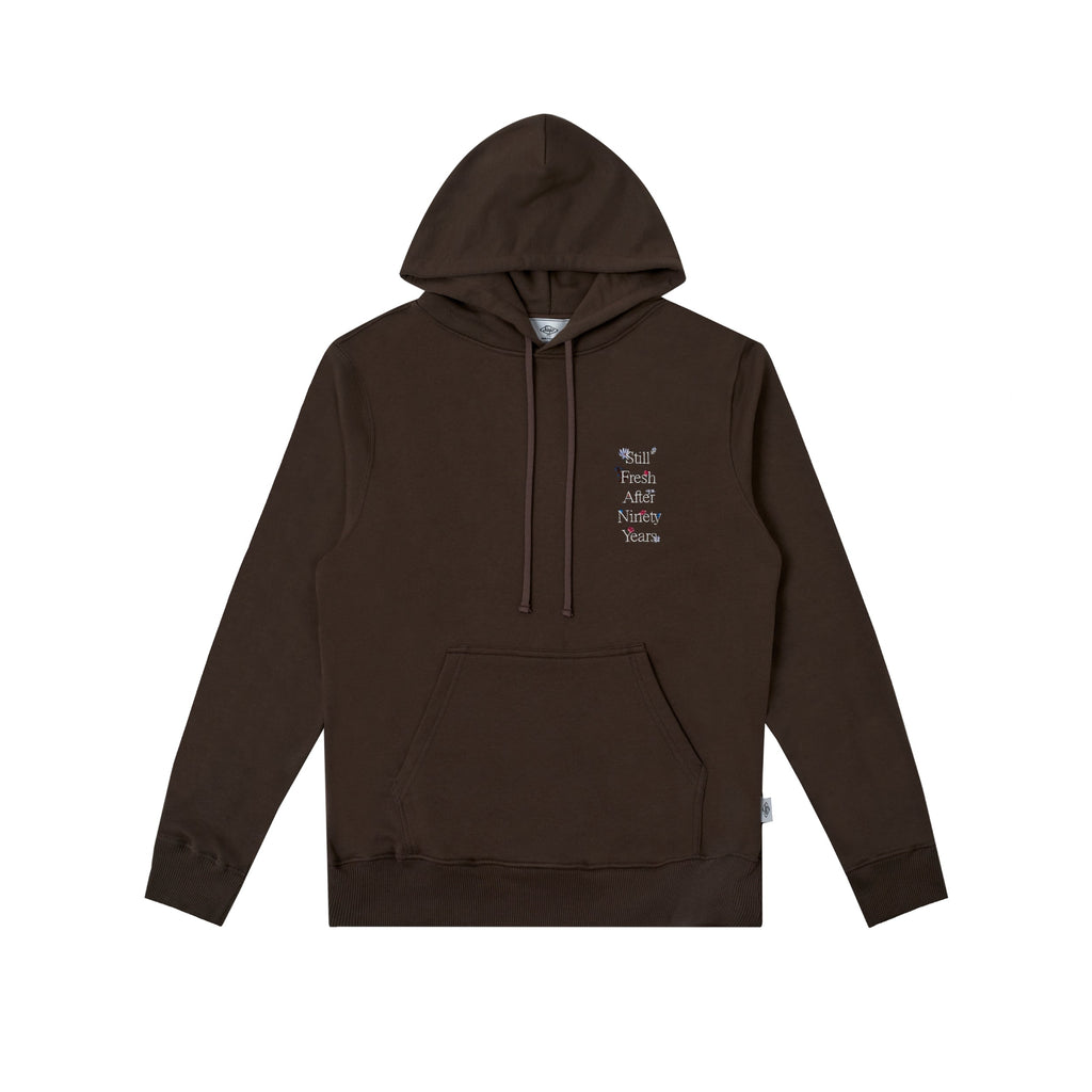 Sanjo Wild Flowers Hoodie // Braun