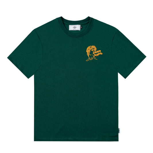 Sanjo Antique Aesthetique T-shirt // Bottle Green