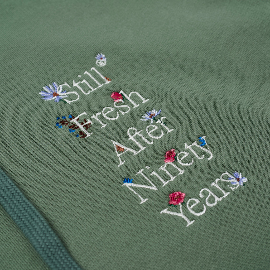 Sudadera con capucha Sanjo Wild Flowers // Kaki