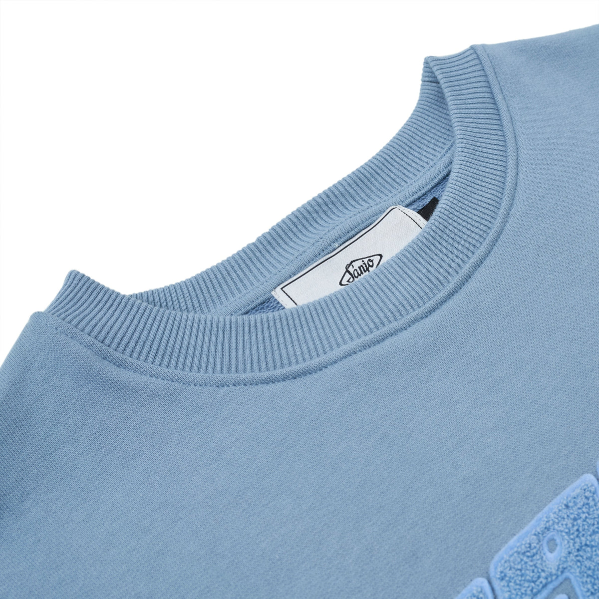 Sanjo Retro Sportswear Mono Sweater // Himmelblau