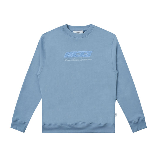 Sanjo Retro Sportswear Mono Sweater // Sky