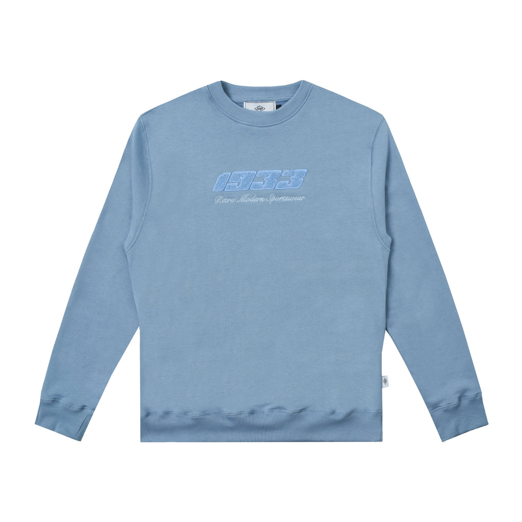 Sanjo Retro Sportswear Mono Sweater // Sky