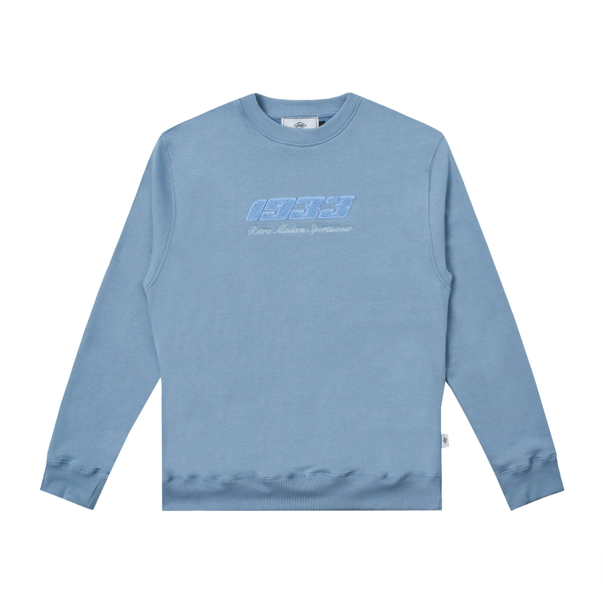 Sanjo Retro Sportswear Mono Sweater // Himmelblau
