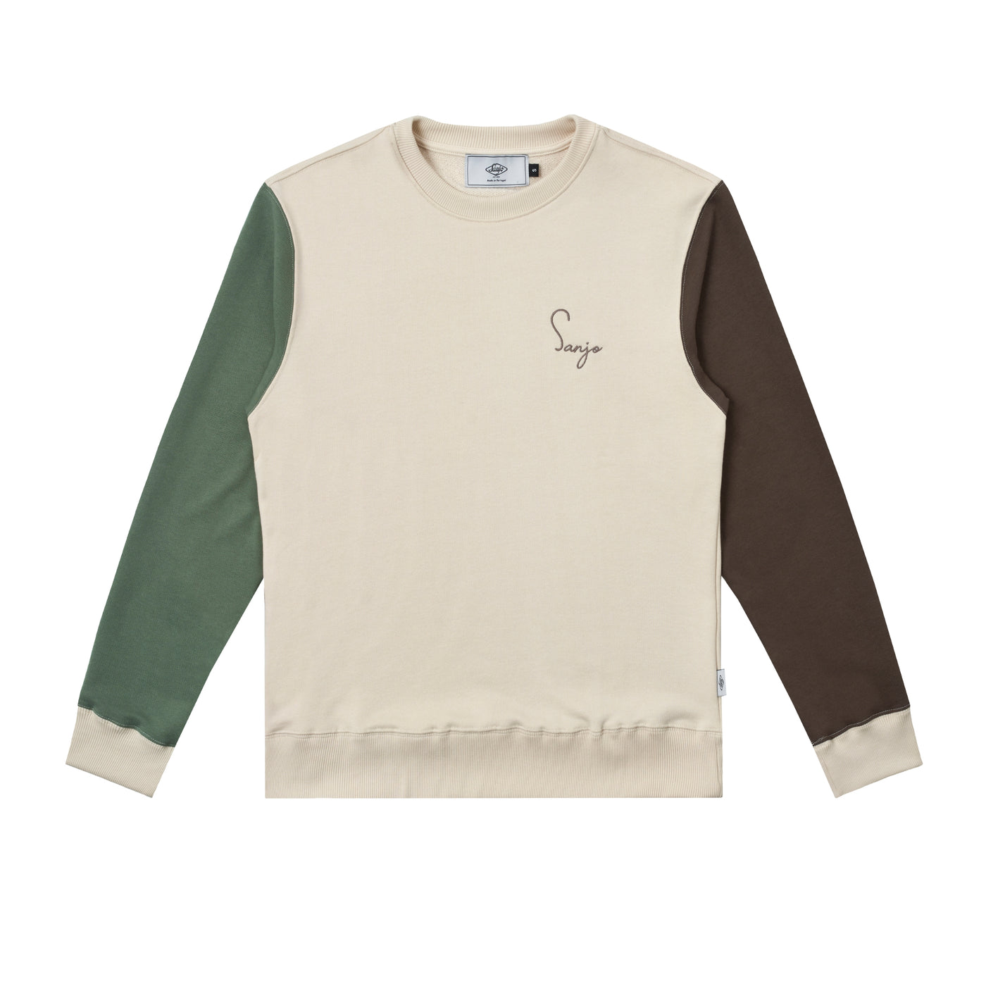 Sanjo 1954 Cream Logo Sweater // Ecru